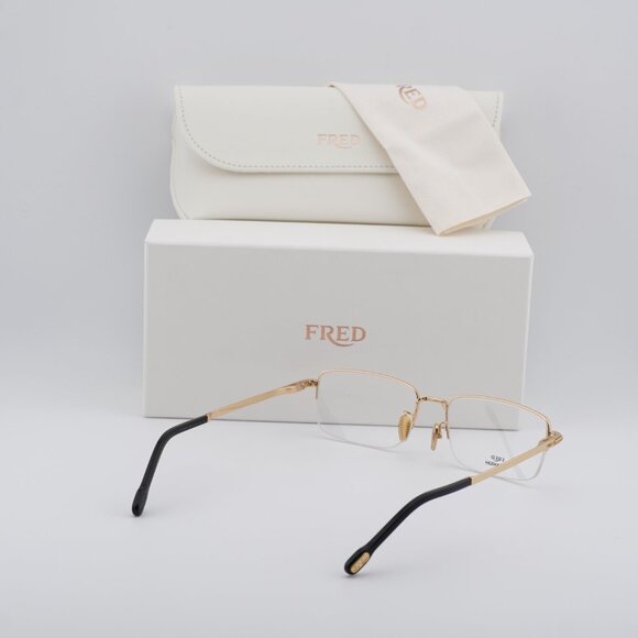 Fred FG50024U 030 Rectangle 55mm Eyeglasses - Gold - Picture 10 of 10
